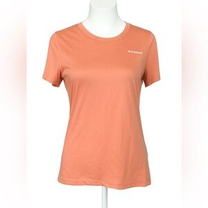 Columbia Peach Omni-Wick Columbia Hike Short Sleeve Crew T Shirt Small